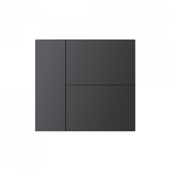 Arlight INTELLIGENT ARLIGHT Накладка панели KNX-23-3G-SUF Dark Grey (Backlightless) (IARL, IP20 Металл, 2 года)