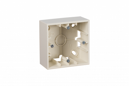 Simon 15 Бежевая Коробка 1-ая для наружного монтажа