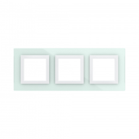DKC Avanti Светло-зеленый Стекло Рамка 6 модулей