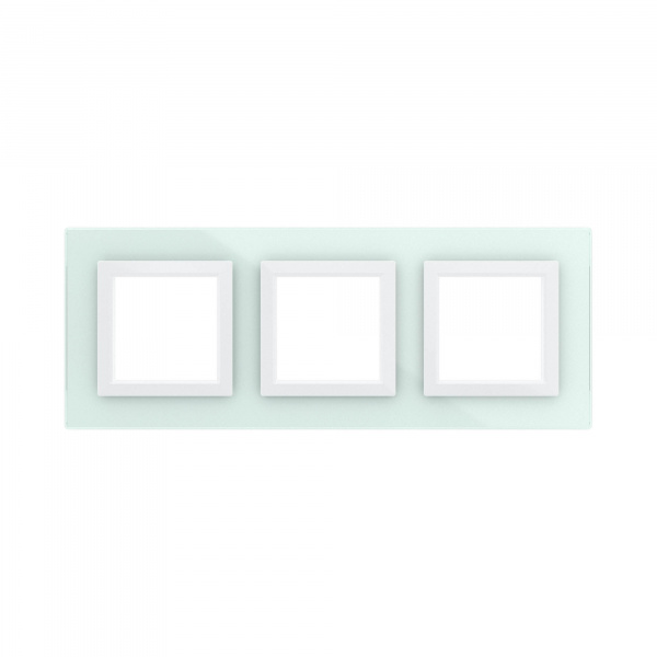 DKC Avanti Светло-зеленый Стекло Рамка 6 модулей