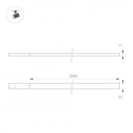 Светильник MAG-MICROCOSM-FLAT-ELASTIC-L2000-16W Day4000 (BK, 100 deg, 24V) (Arlight, IP20 Пластик, 3 года)
