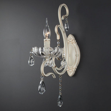 Бра с хрусталем 12205/1 белый Eurosvet Etna