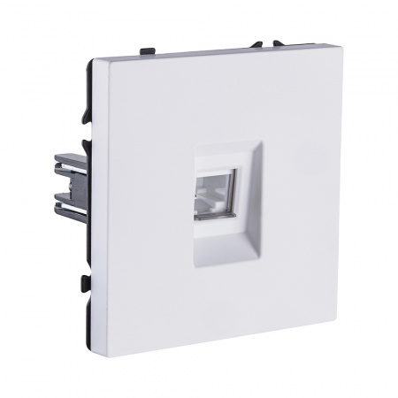 Розетка Ethernet RJ45 Cat.6, белый глянцевый Kollinger Eclipse EC-017WG