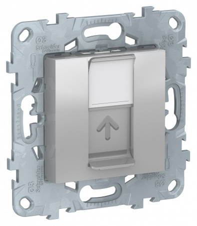 SE Unica New Беж Розетка компьютерная, RJ45, одиночная кат. 6 UTP