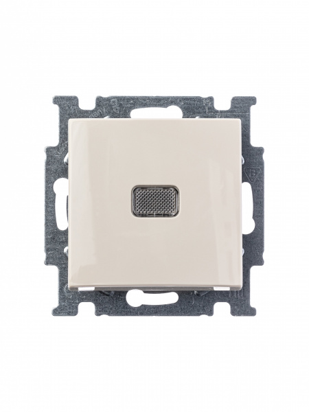 ABB BJB Basic 55 Беж Выключатель 1-клавишный с подсветкой