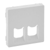 Legrand Valena LIFE Бел Накладка розетки ТЛФ/комп 2-ой