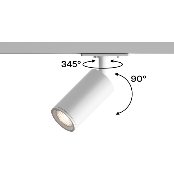 Трековый точечный светильник Skylite HSBL_0044 Однофазный GU10, белый