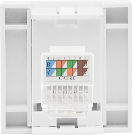 Donel Розетка DEC RJ45 UTP кат.5e, 2мод., бел. (45х45мм), серия (тип) DEC, DECF12EW5