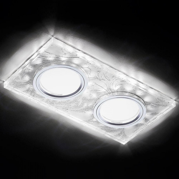 Встраиваемый светодиодный светильник Ambrella light Led S234/2 W/CH/WH