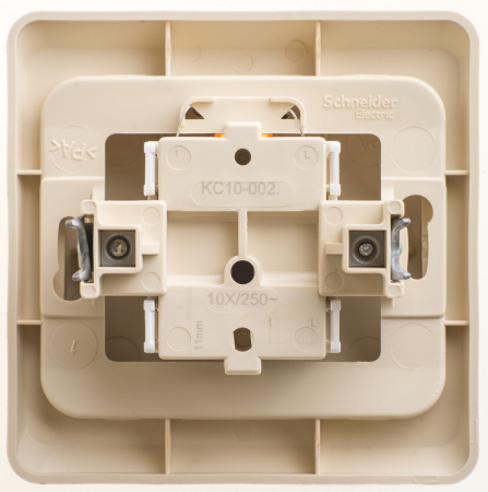 SE Этюд Крем Выключатель кнопочный 1-клавишный с подсветкой