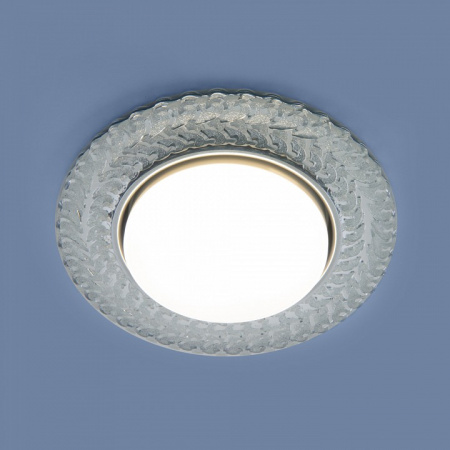 Встраиваемый точечный светильник с LED подсветкой 3027 GX53 CL прозрачный Elektrostandard Kolo a043158