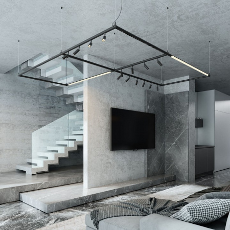 Module System Трековый светильник 24W 3000K (черный) 85178/01 Elektrostandard Module System a066180