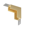TR5732-SB Угловой элемент для трека SHINE BASE 90° стена-потолок, сатинированная латунь, алюминий
