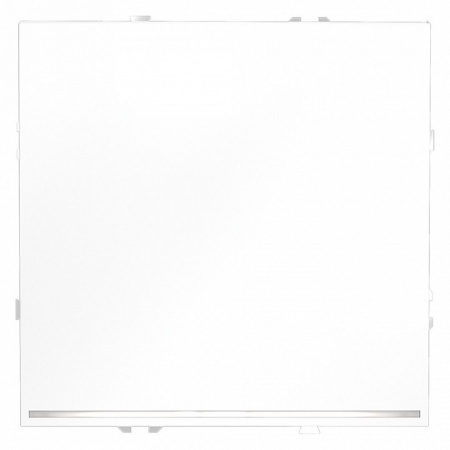 Проходной переключатель встраиваемый VOLTUM S70 одноклавишный с подсветкой 10А, (белый матовый)