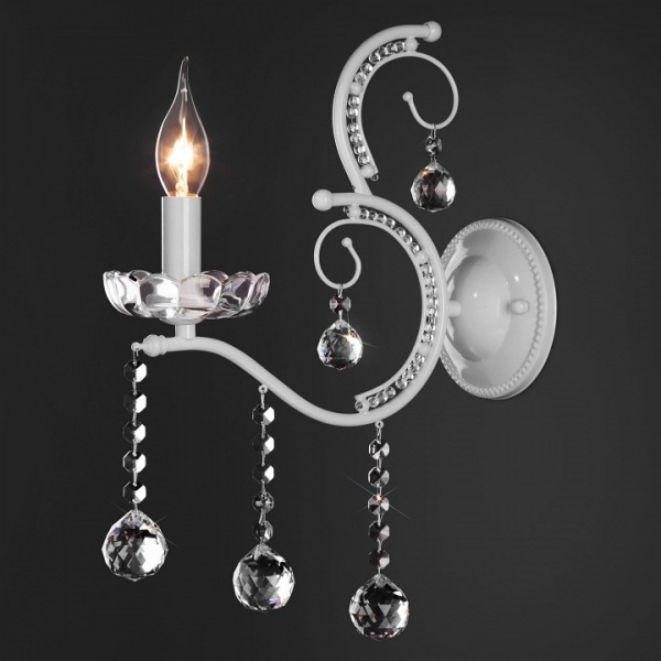 Хрустальное бра 10107/1 белый Eurosvet Brezza Хрустальное бра 10107/1 белый Eurosvet Brezza