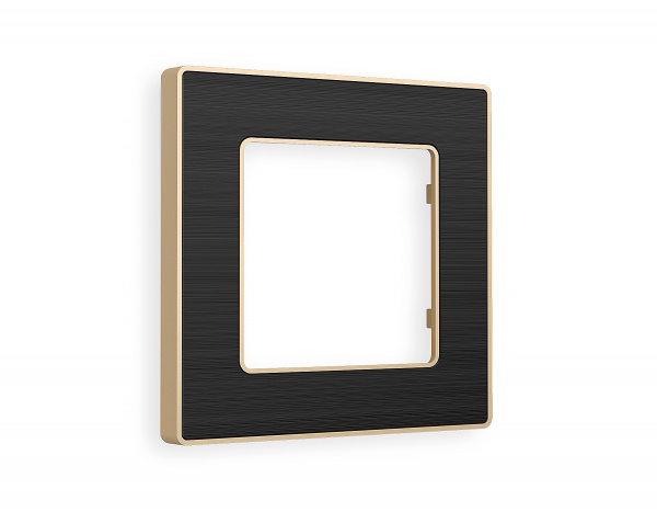 Рамка ALFA Arctic (Черный Стекло органическое/Шампань) 1-ая AF580541