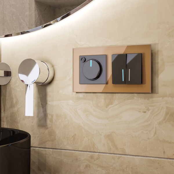 Рамка на 2 поста (бронзовый) WL01-Frame-02