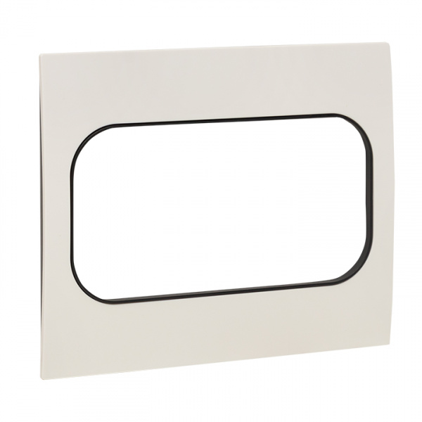 EKF PROxima Стокгольм Белый Линяя черная Рамка для розетки 2-ой