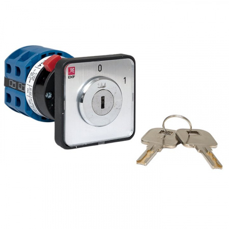 EKF PROxima Переключатель кулачковый ПК-1-113 25А 3P «0-1» с ключом