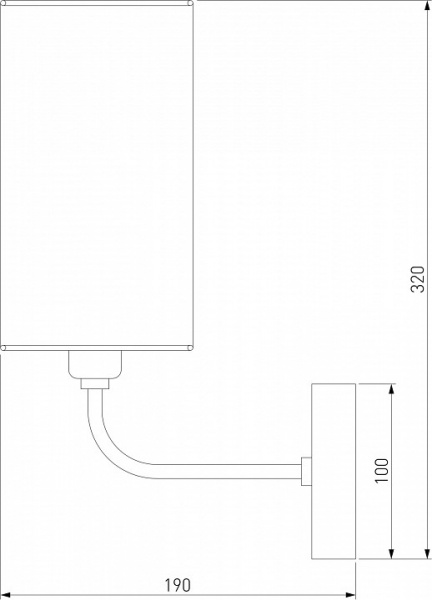 Классический настенный светильник 60128/1 золото Eurosvet Purezza