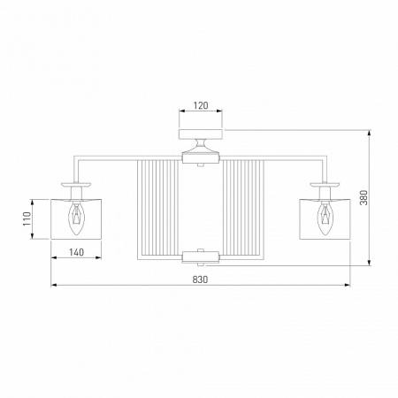 Умный потолочный светильник 60123/8 хром Eurosvet Fargo