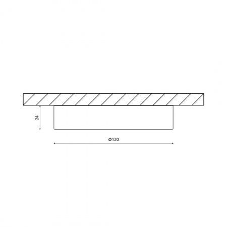 Потолочный светодиодный светильник DesignLed KH-R120-9-WW 007788