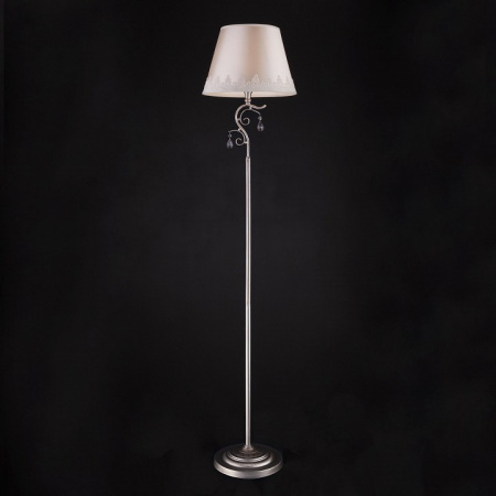 Классический торшер с абажуром 01023/1 серебро Eurosvet Incanto