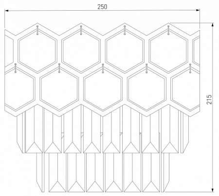 Настенный светильник 10124/2 хром/прозрачный хрусталь Strotskis (10113/2) Eurosvet Ariana