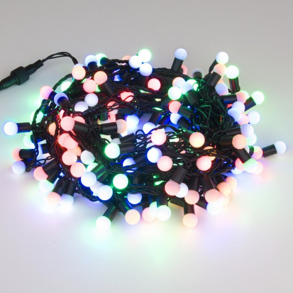 Гирлянда нить с мерцанием 20м IP65 400-104 мульти Eurosvet 400-104