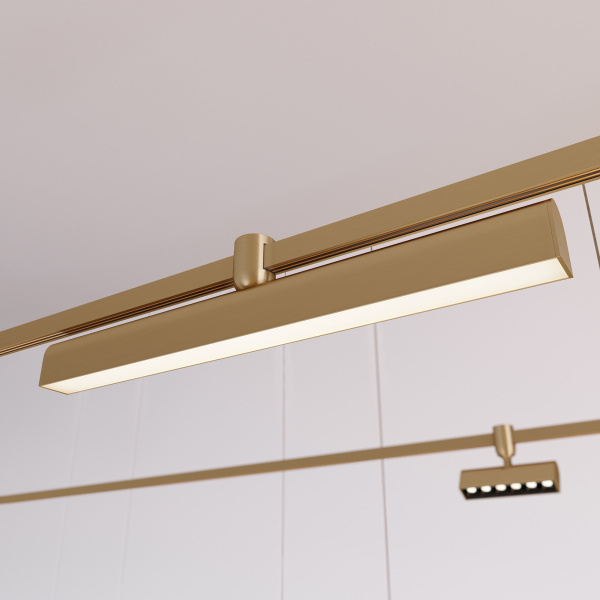 Arlight Светильник ART-APRIORI-FLAT-L500-15W Warm3000 (GD, 120 deg, 48V) (IP20 Металл, 3 года)