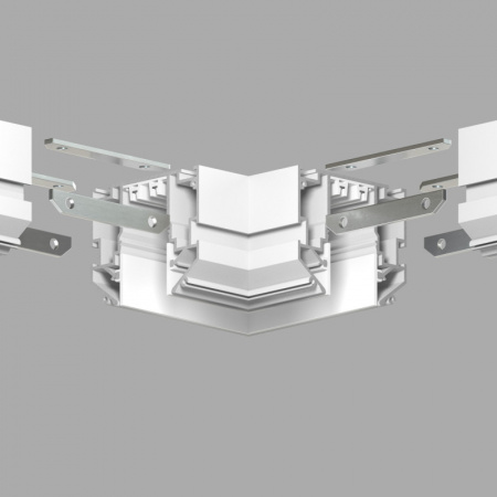 TR2026-WH Угловой элемент 90° трека SMART ONE, алюминий, белый