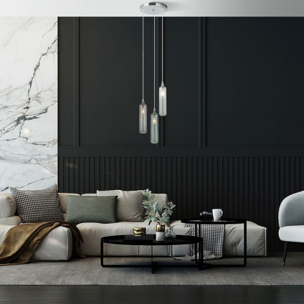 Подвесной светильник 50252/3 хром Eurosvet Siesta