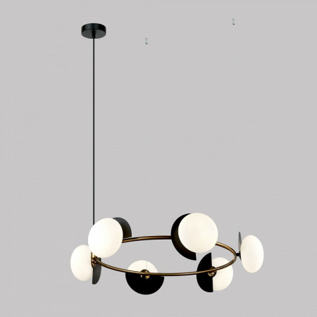 Подвесной светильник 70150/6 черный/латунь Eurosvet Moity