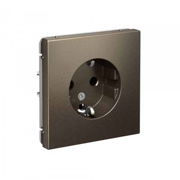 Systeme Electric ArtGallery Мокко Розетка с заземлением, 16А, механизм