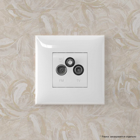 DKC Avanti Белое облако Розетка TV-FM-SAT