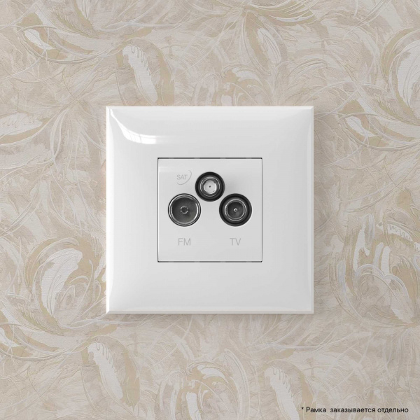 DKC Avanti Белое облако Розетка TV-FM-SAT