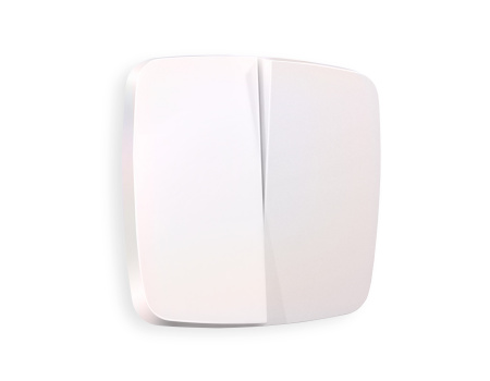 Лицевая панель OMEGA (Жемчуг) для 2-клавишных выключателей QUANT OP2030