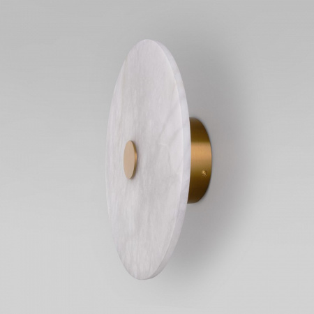 Светодиодный настенный светильник с мраморным рассеивателем 40341 LED латунь Eurosvet Thasos