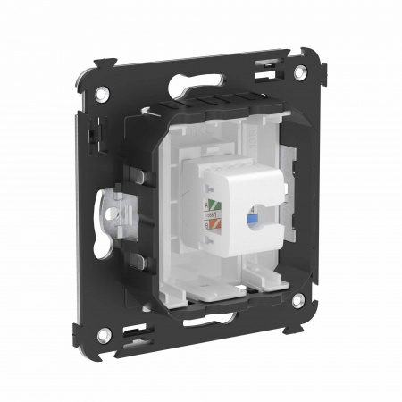 DKC Avanti Телефонная розетка RJ-12 без шторки в стену одинарная, Белое облако