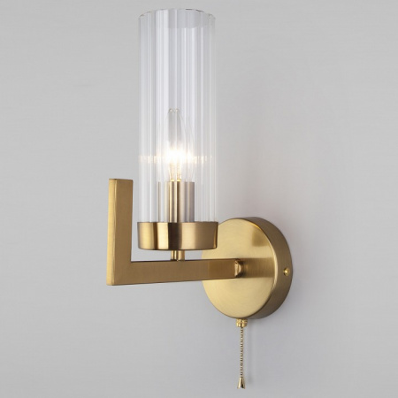 Бра со стеклянным плафоном 60133/1 латунь Eurosvet Arganie