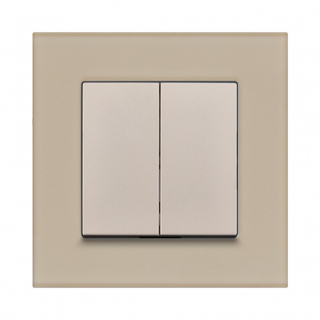 Рамка 1-постовая, стекло золотой Kollinger Reflex MG RM1GD