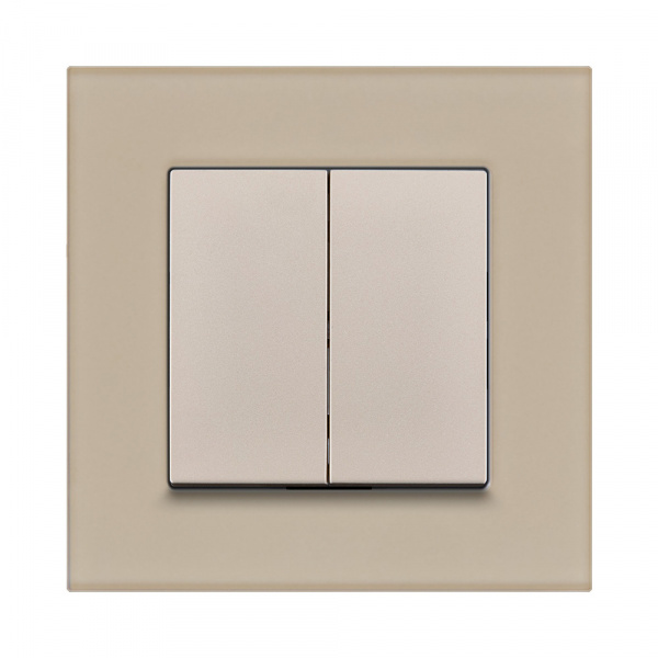 Рамка 1-постовая, стекло золотой Kollinger Reflex MG RM1GD