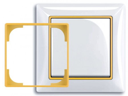 ABB BJB Basic 55 Жёлтый Вставка декоративная в рамку