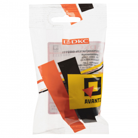 DKC Avanti Черный квадрат Переключатель 16A 1 модуль