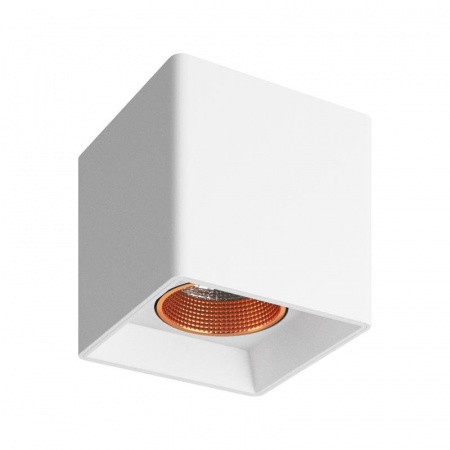 DK3080-WBR Светильник накладной, IP 20, 10 Вт, GU5.3, LED, белый/бронзовый, пластик