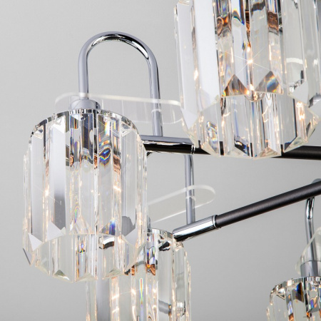 Потолочная люстра в стиле лофт 70090/8 графит Eurosvet Tenia