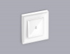 Лицевая панель ALFA (Белый глянец) для 1-клавишных  выключателей с подсветкой QUANT AP1020