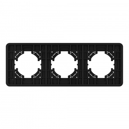 Arlight Рамка алюминиевая FRM-AKIRY-AL-3-BK (-)