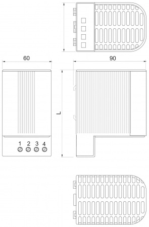 Schneider Electric Sarel Нагреватель резистивный 90ВТ 110-230В