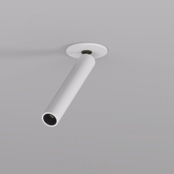 DK2517-WB Поворотный встраиваемый светильник SPACE со светодиодом H138mm d23mm 220V 8W 38° 4000К IP20 белый/черный алюминий